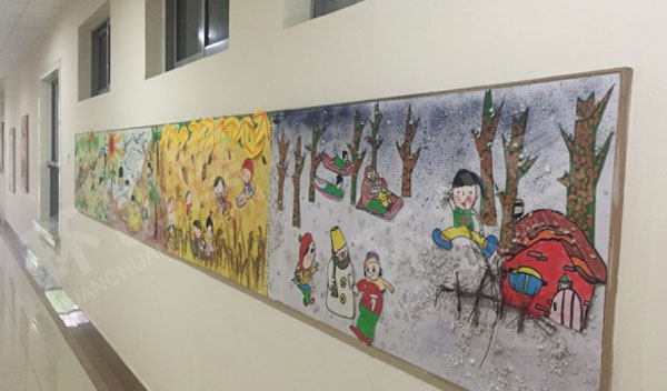 幼儿园走廊过道装饰春夏秋冬墙面环创图片