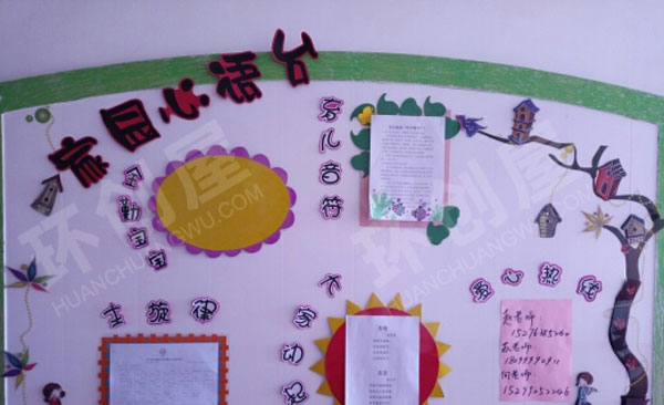 幼儿园家园联系栏各种风格环创图片