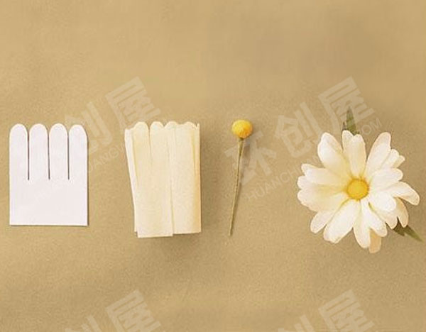 幼儿园美工区重阳节-送一朵菊花环创图片