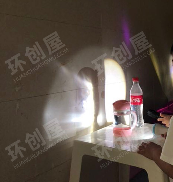 幼儿园科学区好玩的光影游戏环创图片