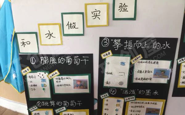 幼儿园科学区和水做实验环创图片