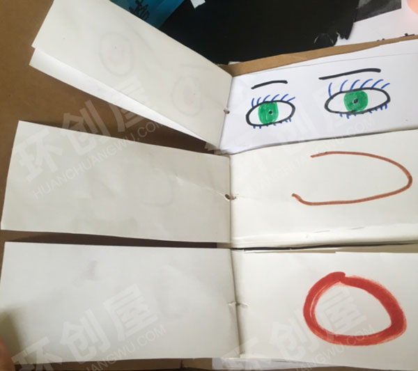 幼儿园益智区手工制作教具变脸书环创图片