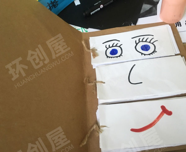 幼儿园益智区手工制作教具变脸书环创图片