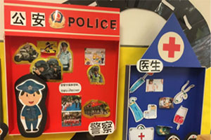 幼儿园各种各样的职业墙面环创图片5张