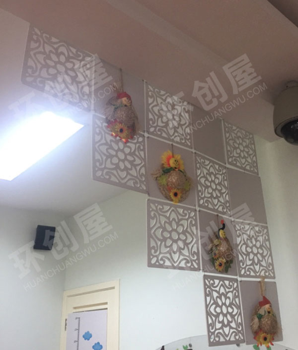 幼儿园文化特色手工小清新风吊饰环创图片