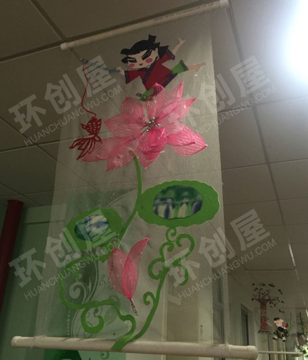 幼儿园文化特色手工小清新风吊饰环创图片