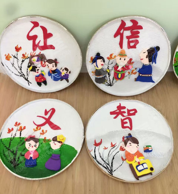 幼儿园走廊墙面环创中华文化图片