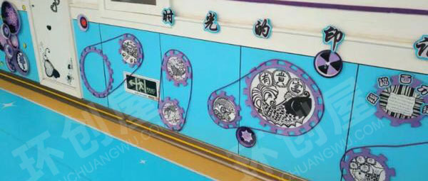 幼儿园简单的幼儿作品展示栏环创图片