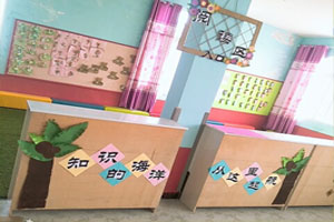 幼儿园阅读区知识的海洋环创图片3张