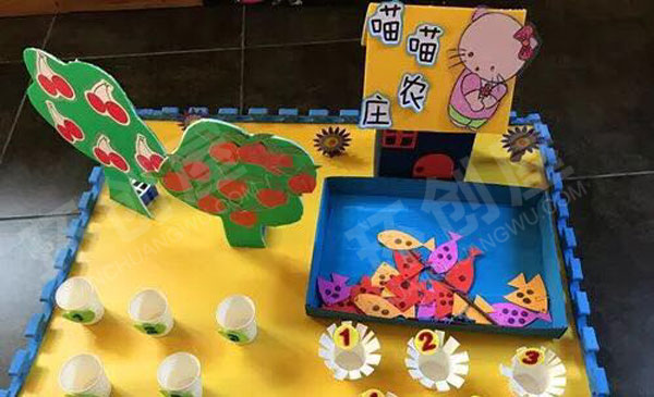 幼儿园科学区喵喵农庄环创图片