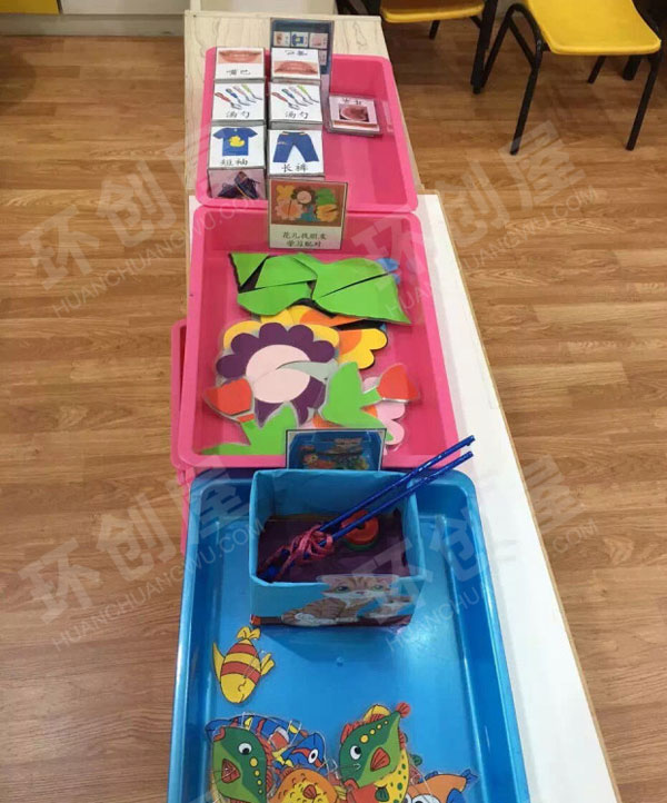 幼儿园益智区玩教具环创图片