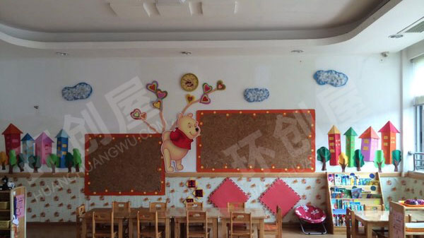 幼儿园主题墙维尼熊环创图片