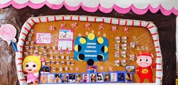 幼儿园主题墙你变我变大家变环创图片