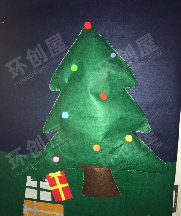 幼儿园圣诞节门饰环创图片
