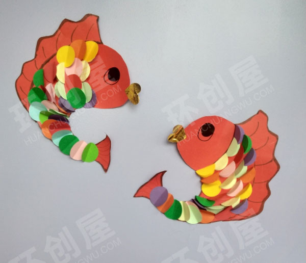 幼儿园春节年年有鱼门饰环创图片