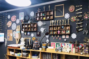 幼儿园走廊环创美术手工立体玩具图片2张