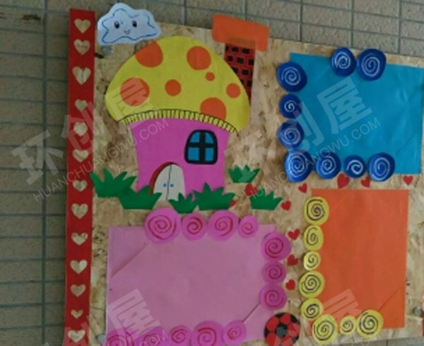 幼儿园各种风格卡通家园联系栏环创图片