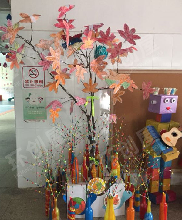 幼儿园废物利用创作各种精美作品展示图片