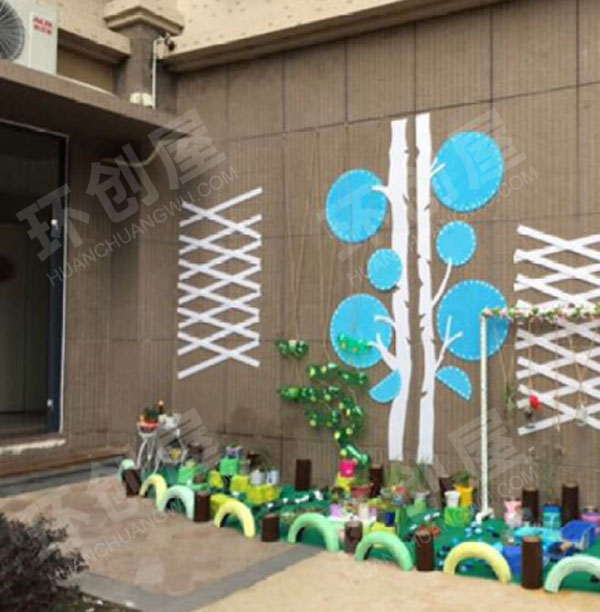 幼儿园自然角绿色装饰作品展示图片