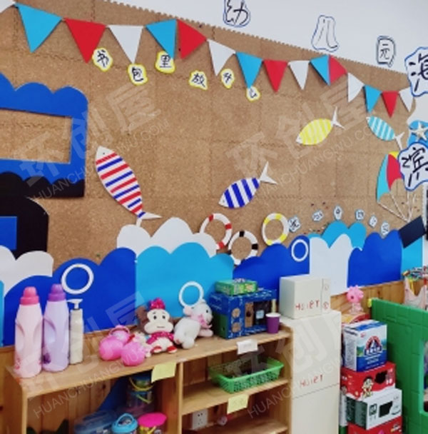 幼儿园科学区书包里装什么海洋风环创图片