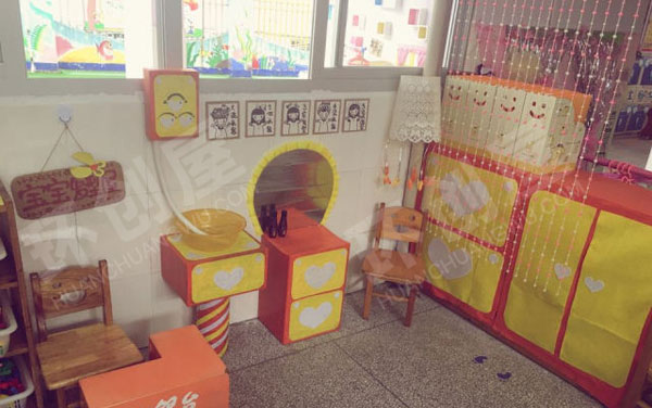 幼儿园宝宝发型屋环创图片