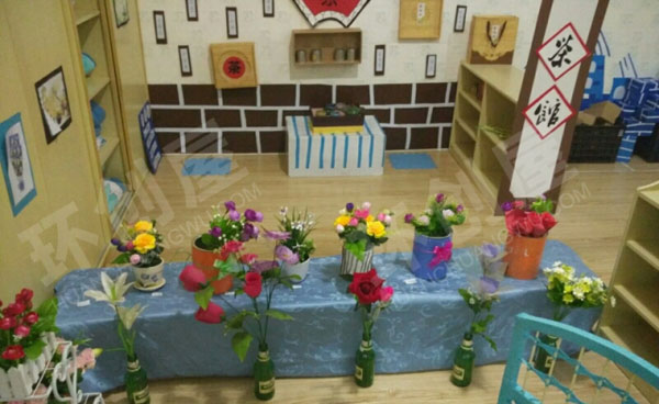 幼儿园角色游戏叮叮花店屋环创图片