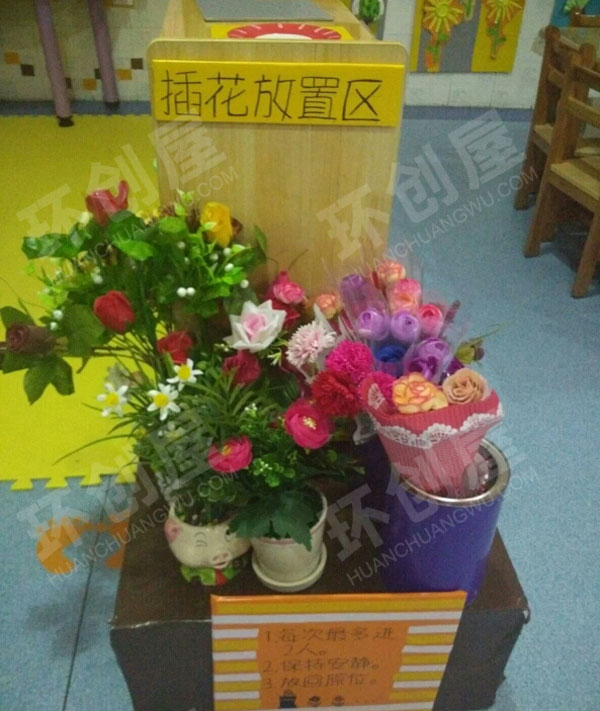 幼儿园角色游戏叮叮花店屋环创图片