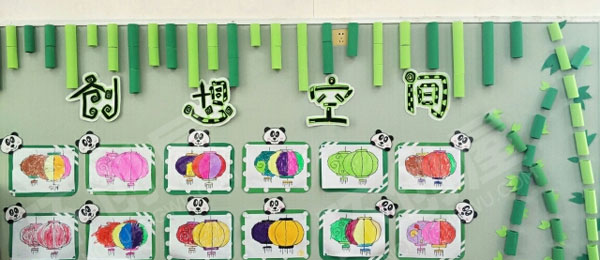 幼儿园熊猫主题墙创意畅想环创图片