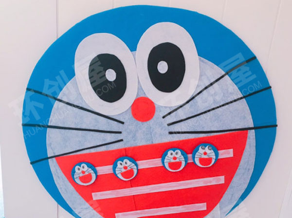 幼儿园主题墙哆啦A梦环创图片