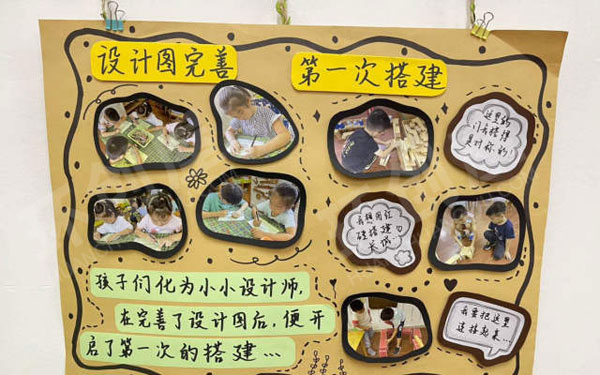 幼儿园主题墙中国娃之长城建构环创图片