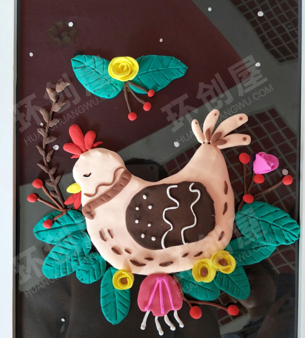 幼儿园墙面布置黏土卡通作品环创图片