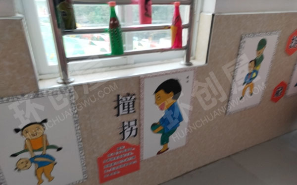 幼儿园民间游戏走廊环创图片