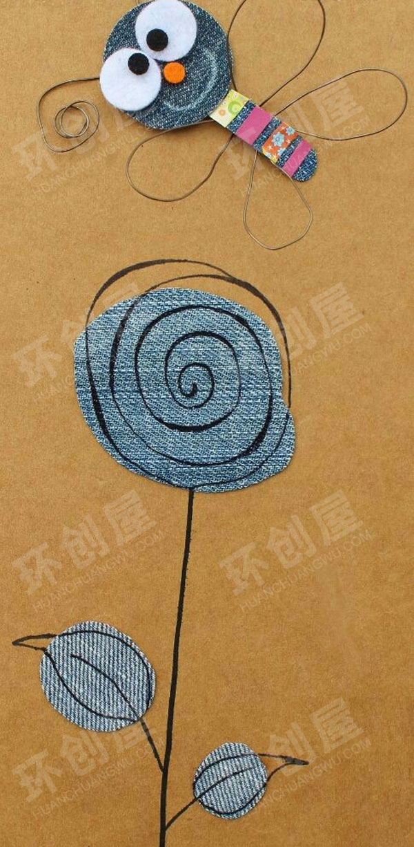 幼儿园作品展示废物利用卡通纸板动物环创图片