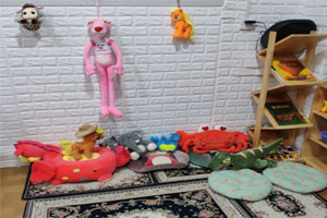 幼儿园阅读区语言区卡通玩偶布置环创图片