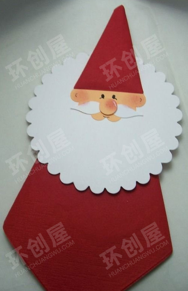 幼儿园美工区圣诞节圣诞老爷爷手工环创图片