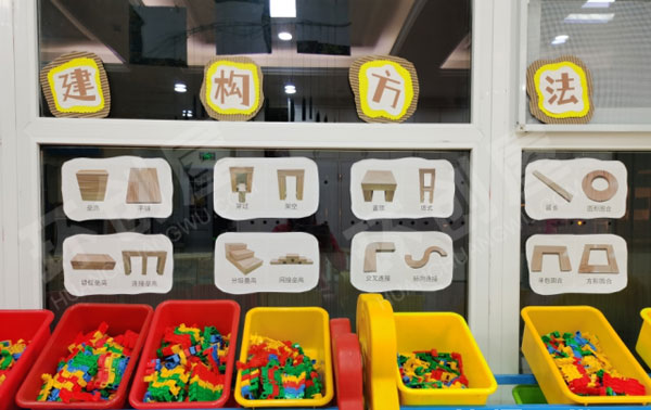 幼儿园建构区建构方法环创图片
