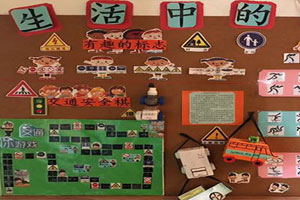 幼儿园生活中的标志主题墙环创图片2张