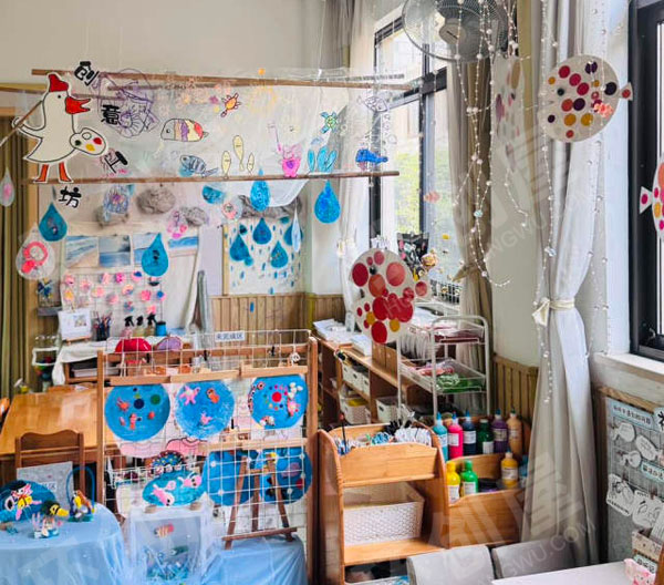 幼儿园嬉水乐主题墙面布置环创图片